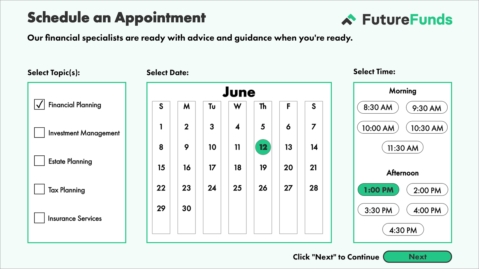 UX Desktop Design: Scheduler